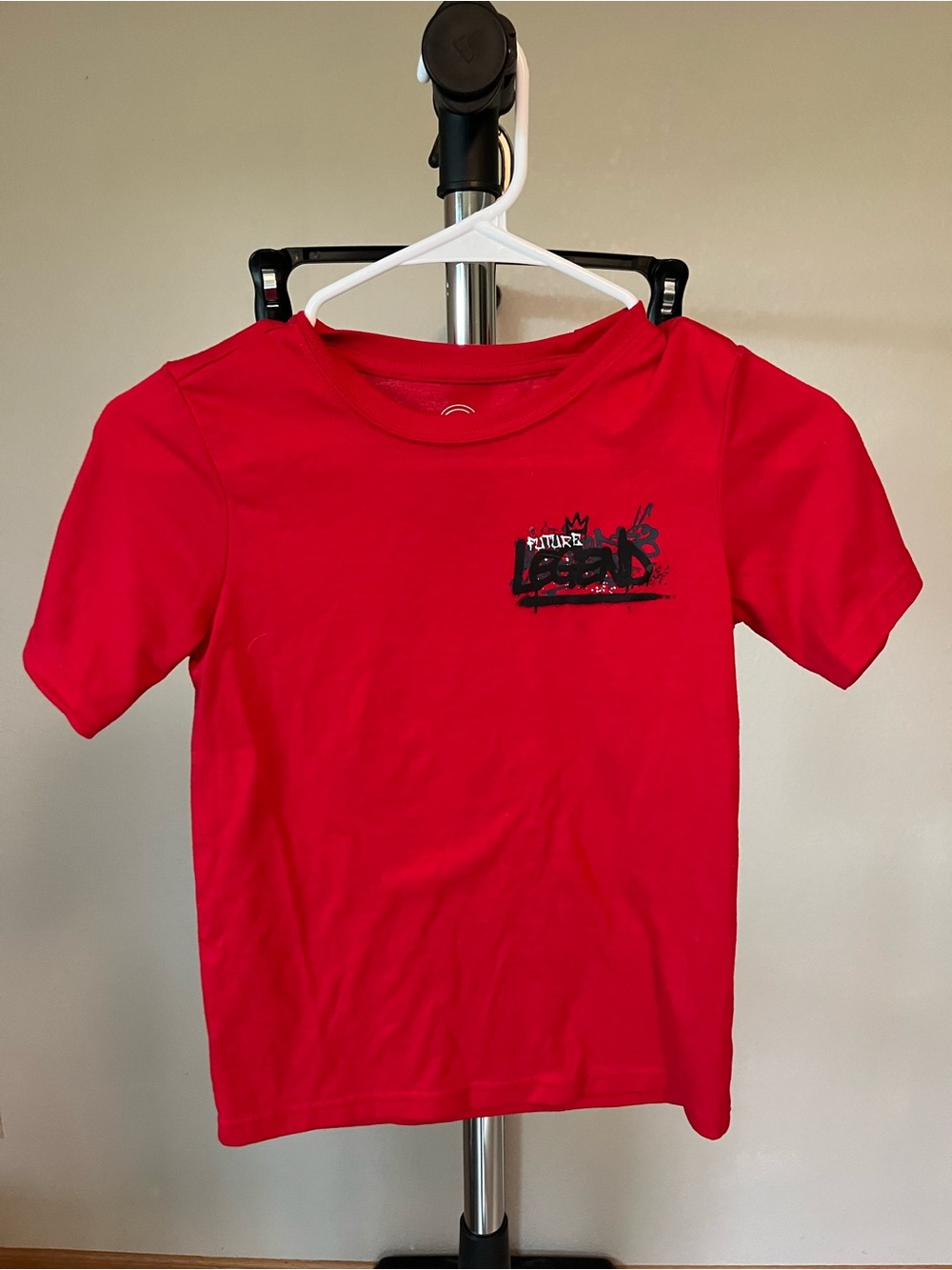 Kids Short Sleeve Red Graphic Tee - Comfortable Everyday Top